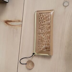 Lady Bosca Genuine Alligator and Calfskin Eyeglass Case